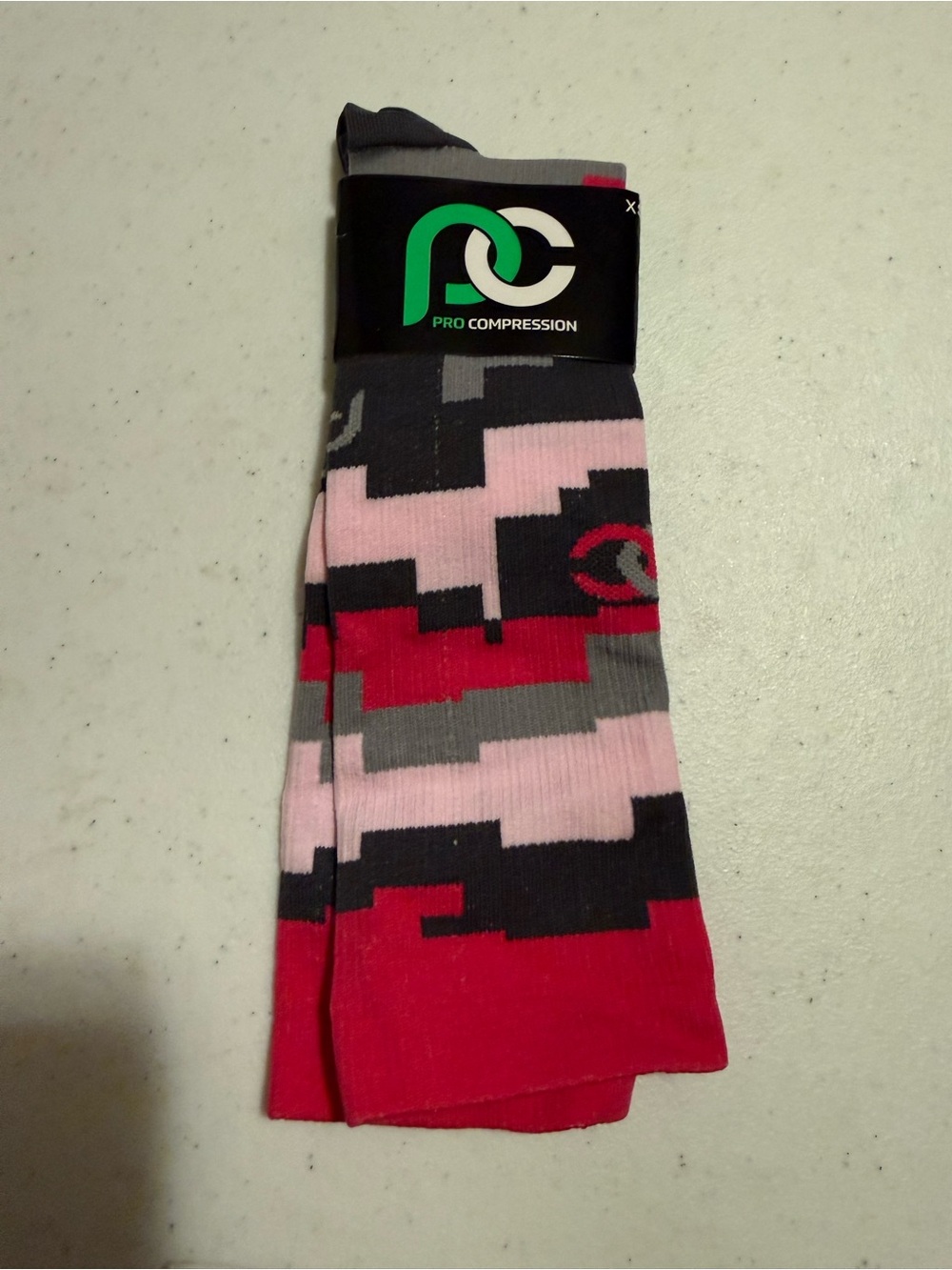 Women’s Pro Compression Socks - Pink, Gray and Black. NWT